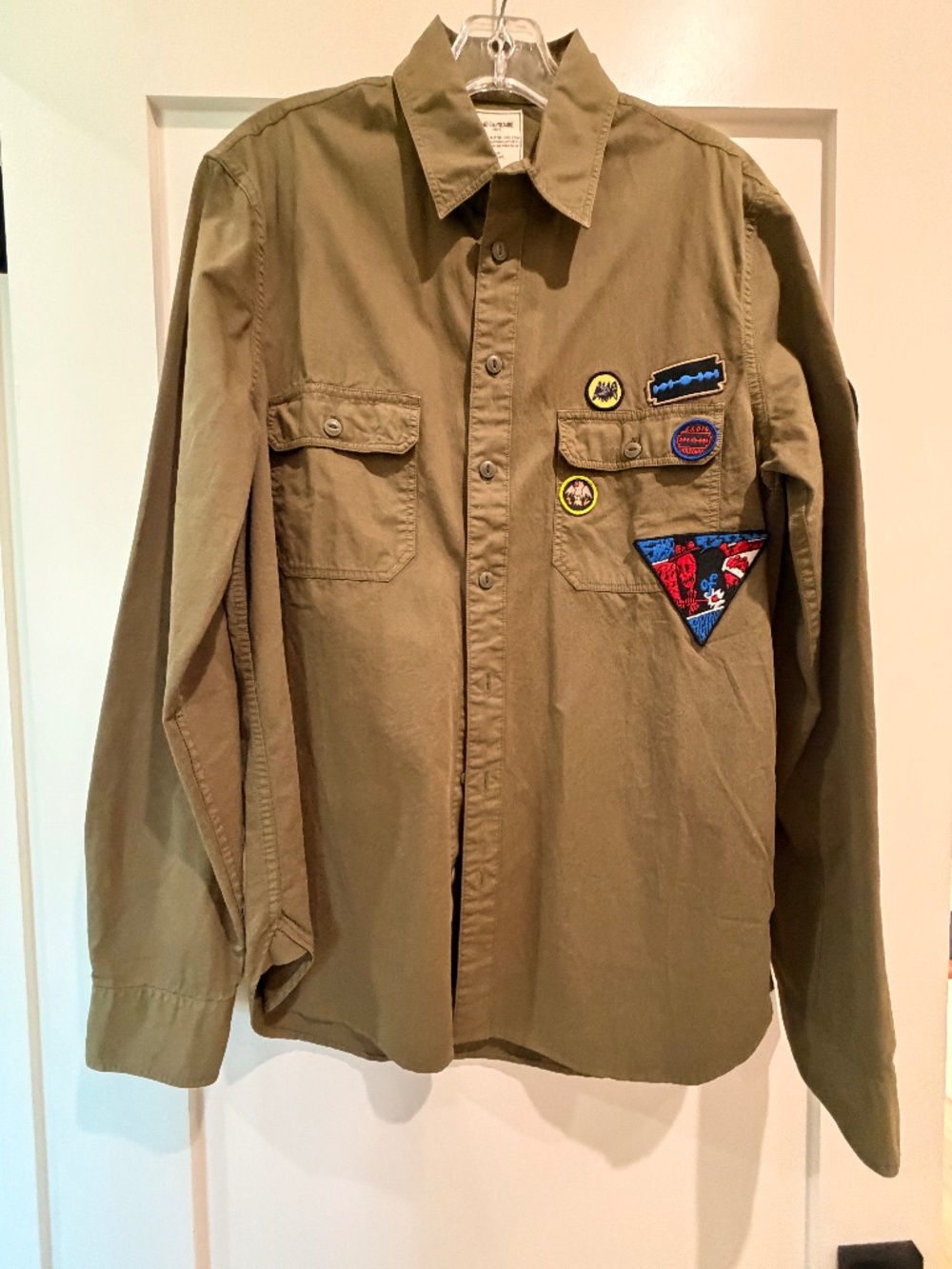 Zadig & Voltaire Khaki Button Down Shirt - Size 40 - Excellent condition